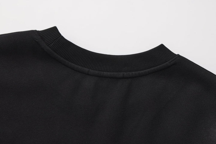 【Nanostudio】M-SIX 프린지 로고 크루넥 스웨트셔츠 na2205