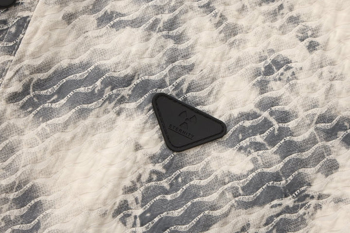 Nanostudio Art Texture Printed Shirt Jacket (na2197)