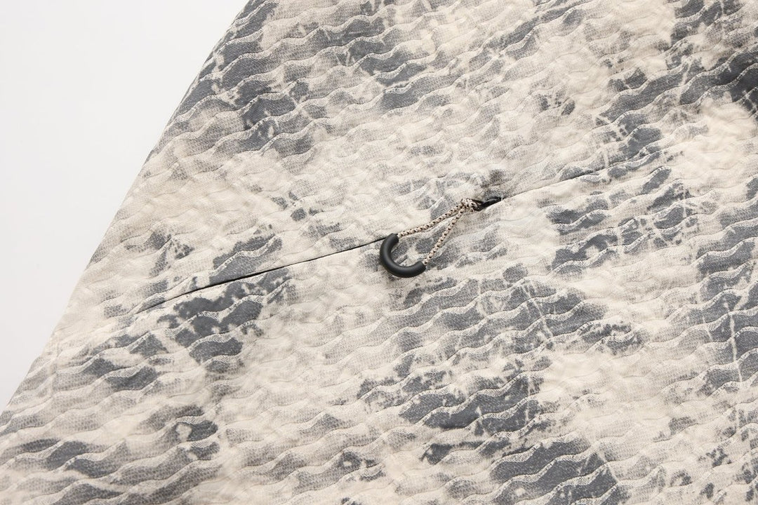 Nanostudio Art Texture Printed Shirt Jacket (na2197)