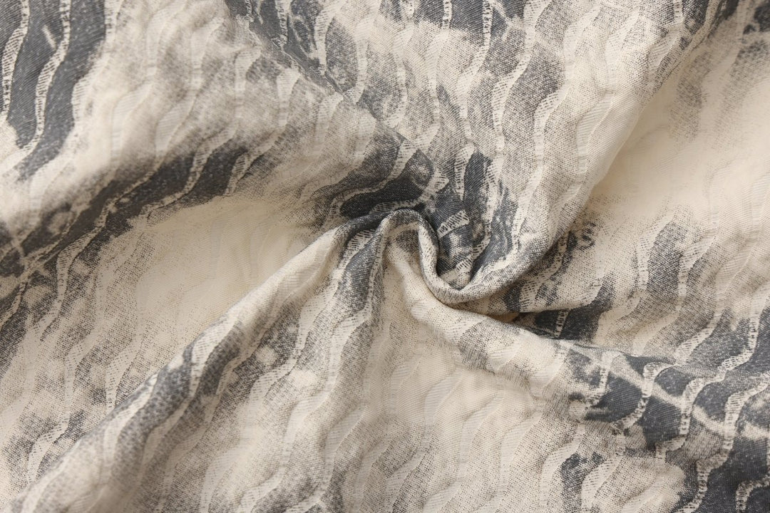 Nanostudio Art Texture Printed Shirt Jacket (na2197)