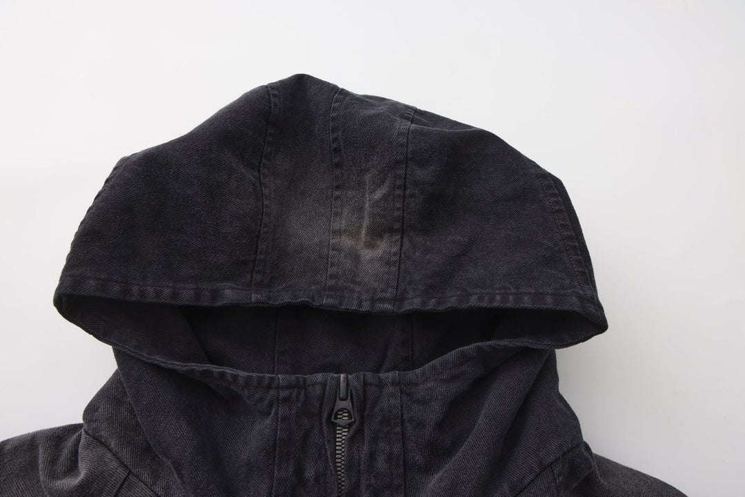 Nanostudio Vintage Wash Military Hooded Blouson (na2201)