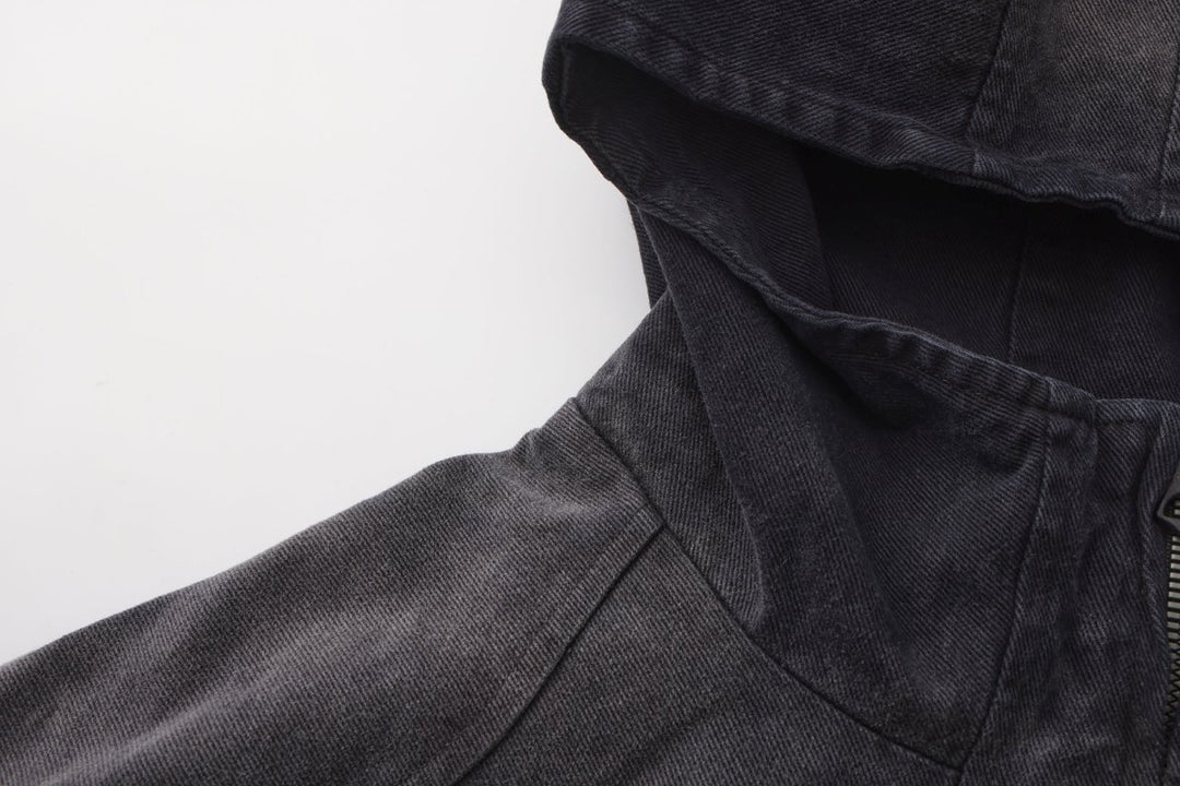 Nanostudio Vintage Wash Military Hooded Blouson (na2201)