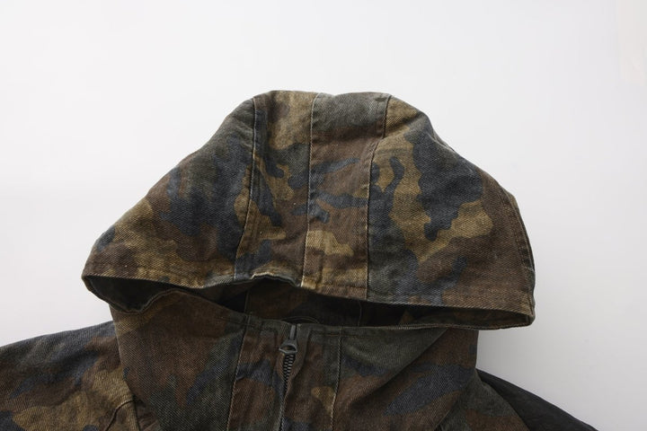 Nanostudio Vintage Wash Military Hooded Blouson (na2201)
