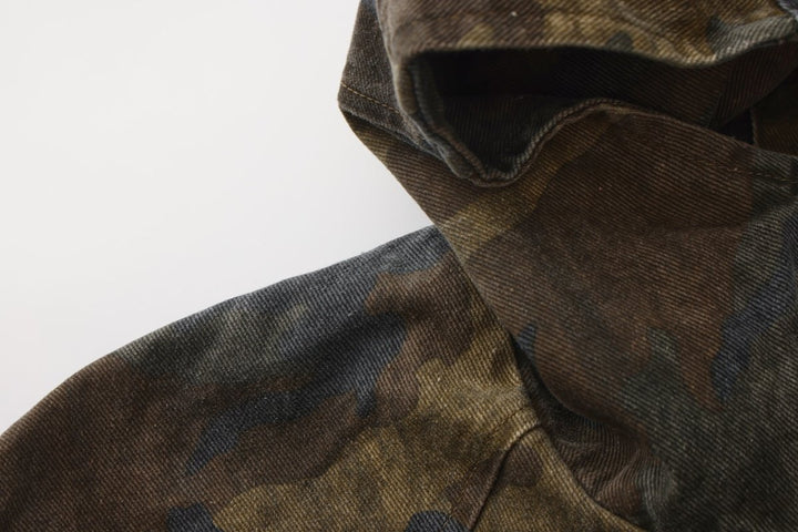 Nanostudio Vintage Wash Military Hooded Blouson (na2201)