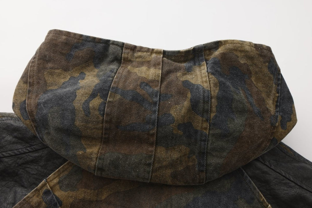 Nanostudio Vintage Wash Military Hooded Blouson (na2201)