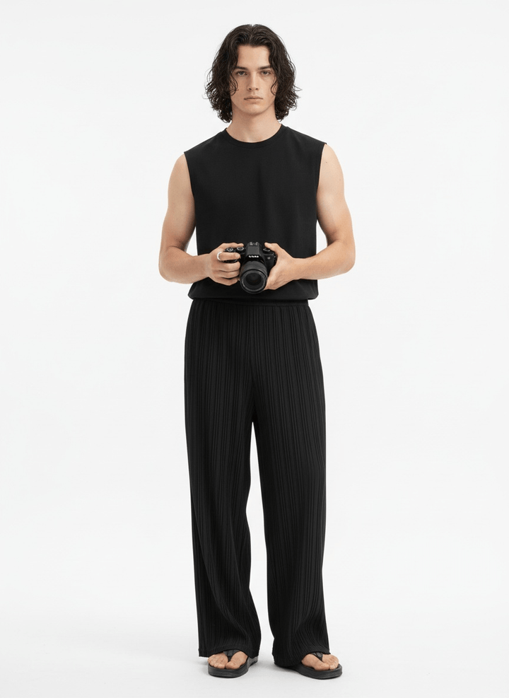 [MRCYC] Straight Pleated Pants NA223