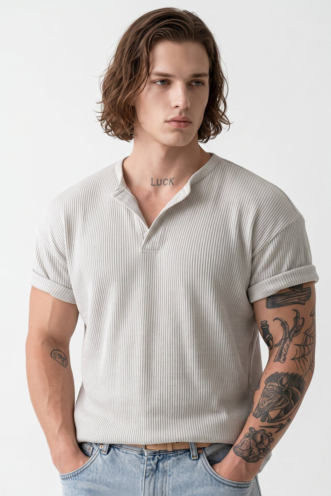 Ribbed Knit Top  na2635