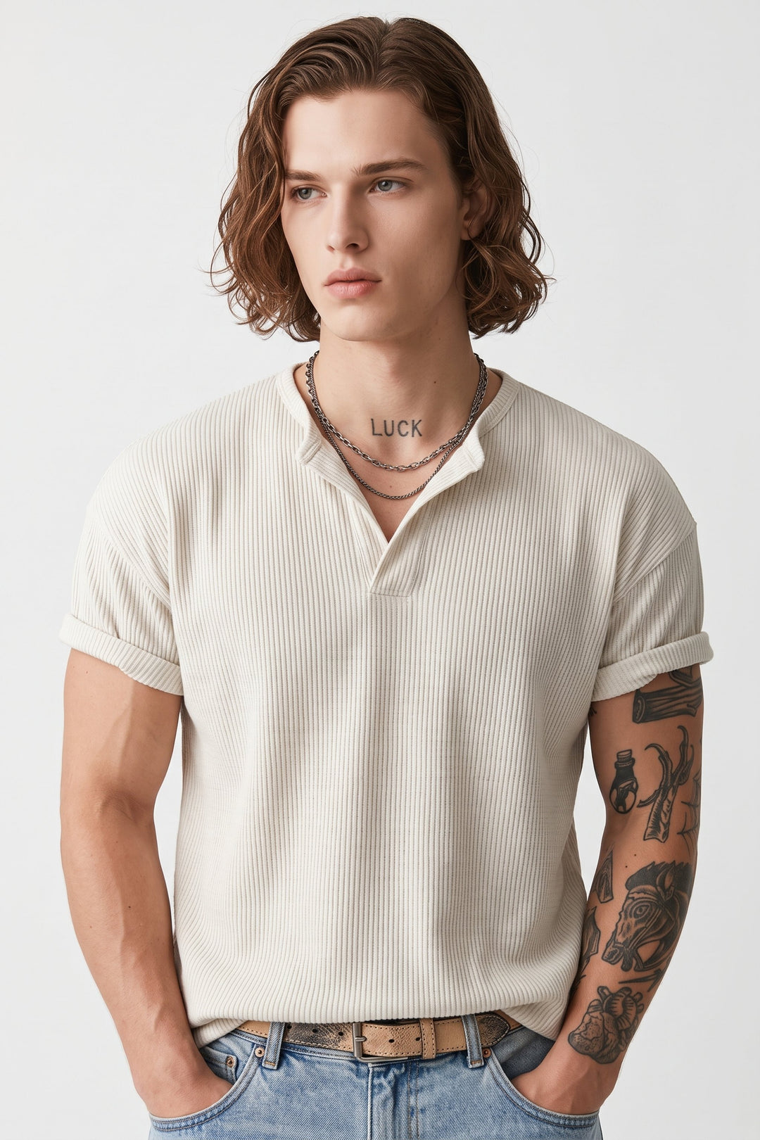 Ribbed Knit Top  na2635