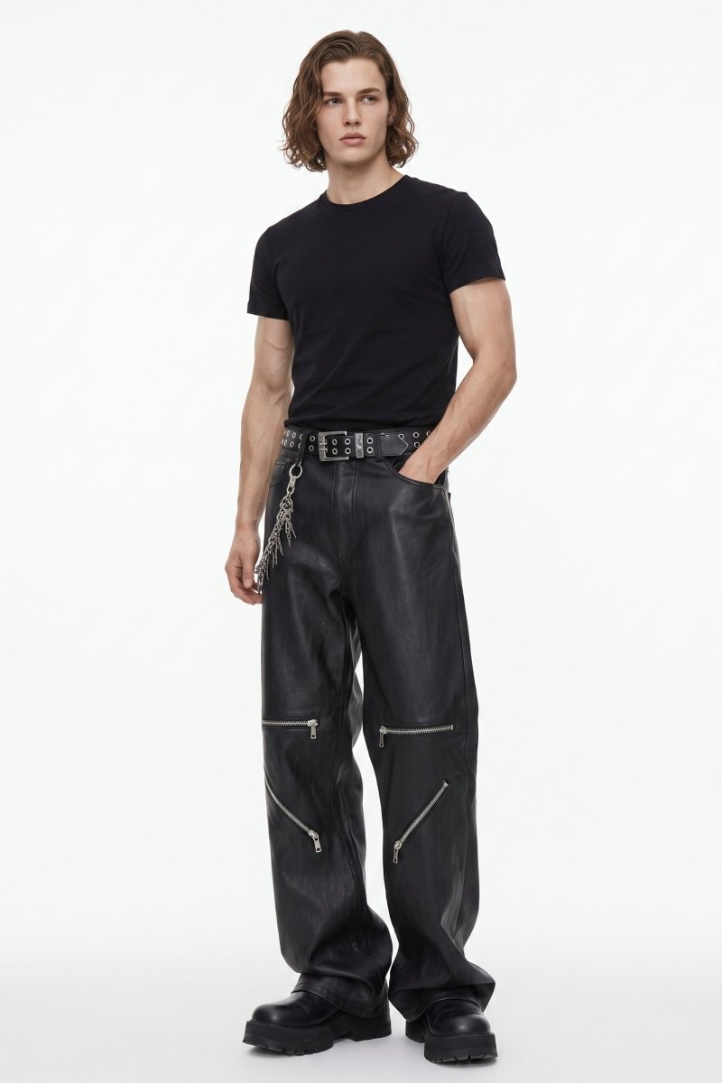 Punk leather pants na2602