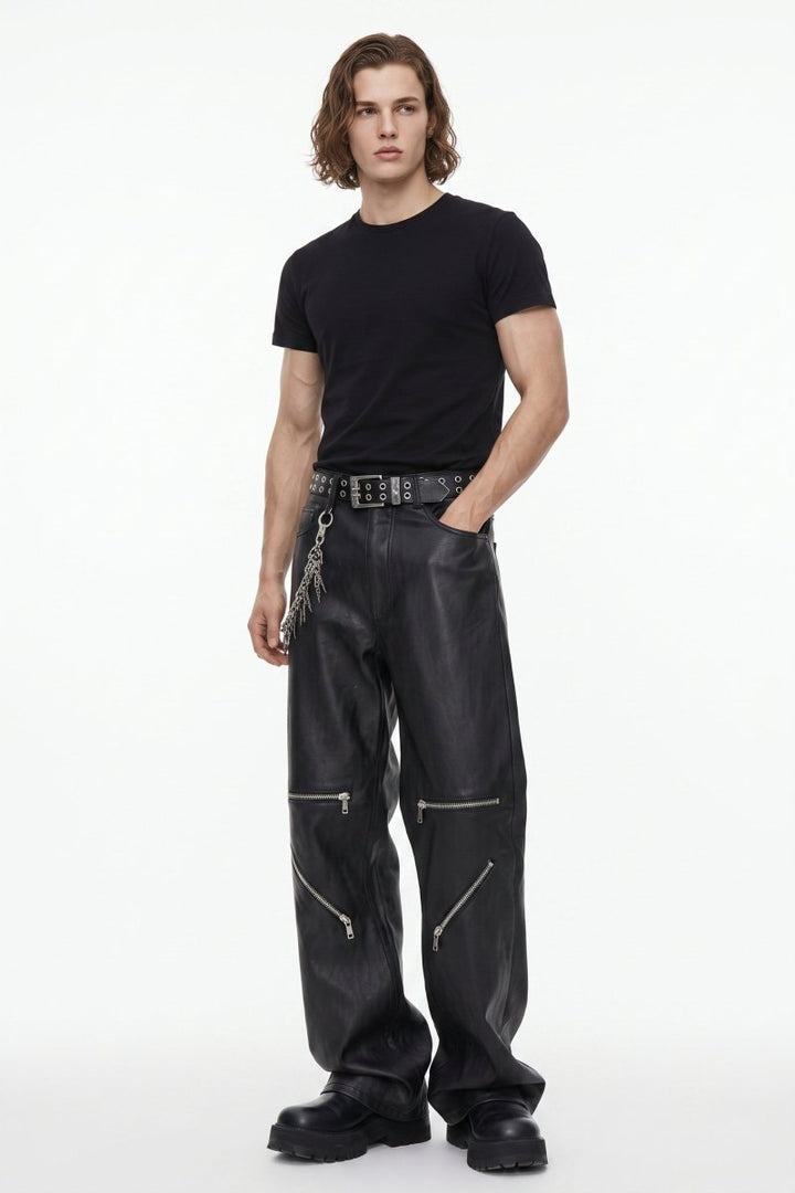 Punk leather pants na2602