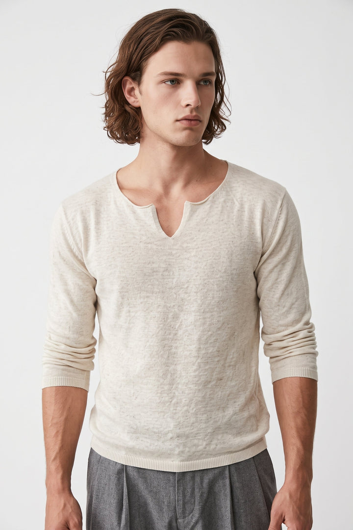 Notch Neck Knit  na2698