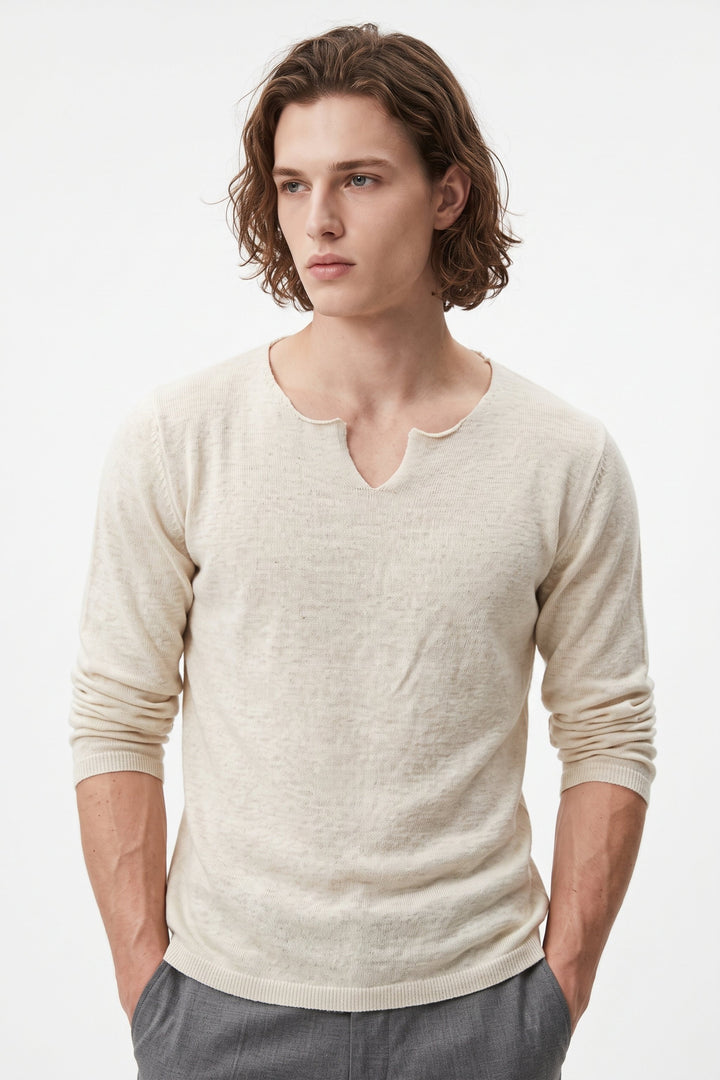Notch Neck Knit  na2698