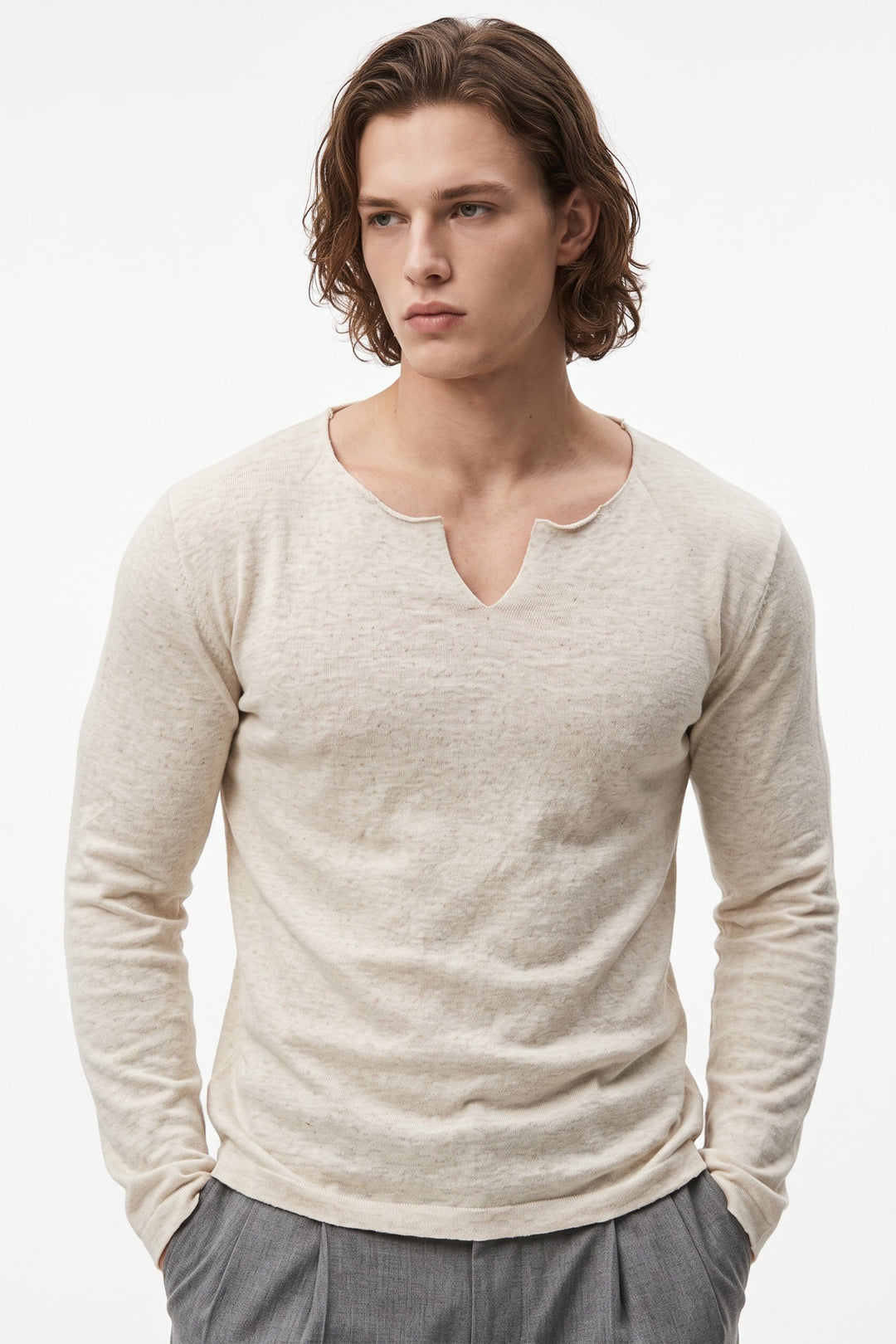 Notch Neck Knit  na2698