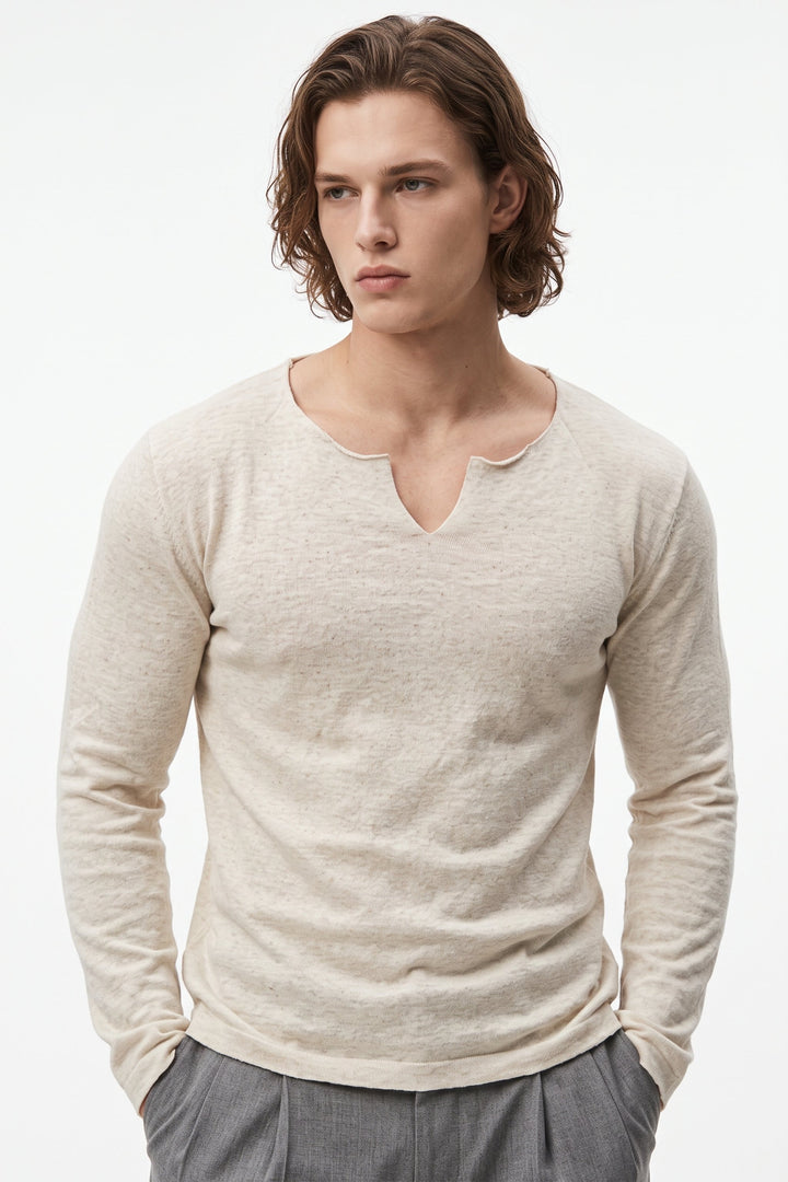Notch Neck Knit  na2698