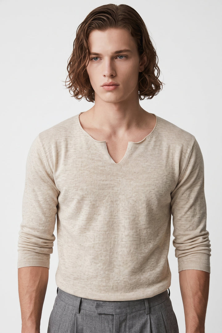 Notch Neck Knit  na2698