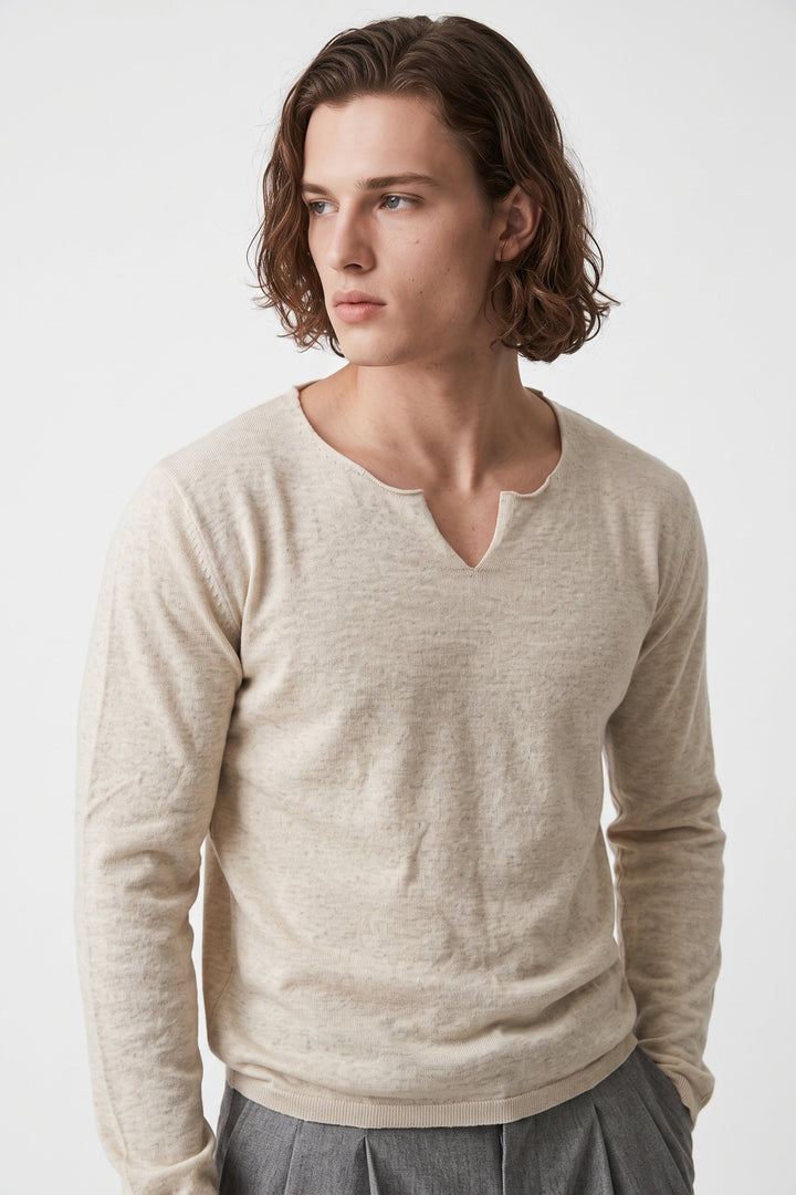 Notch Neck Knit  na2698
