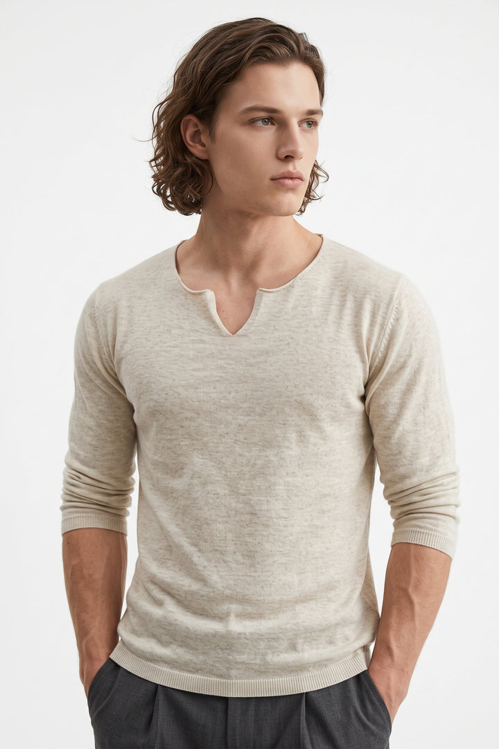 Notch Neck Knit  na2698