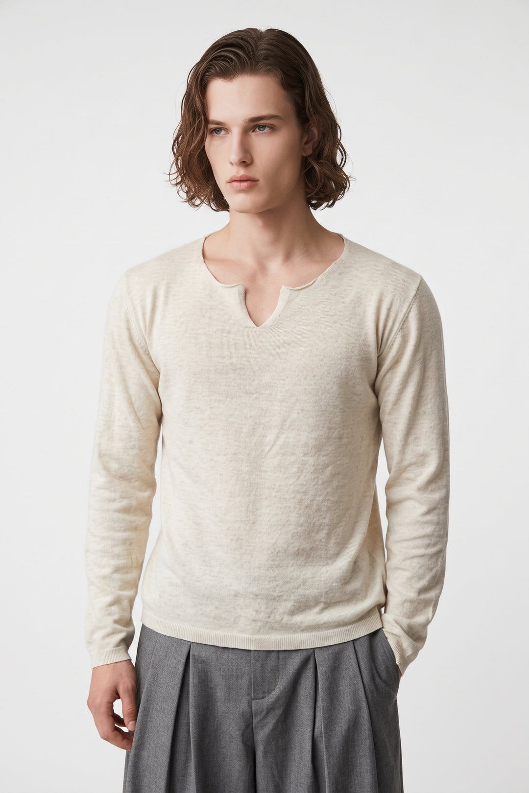 Notch Neck Knit  na2698