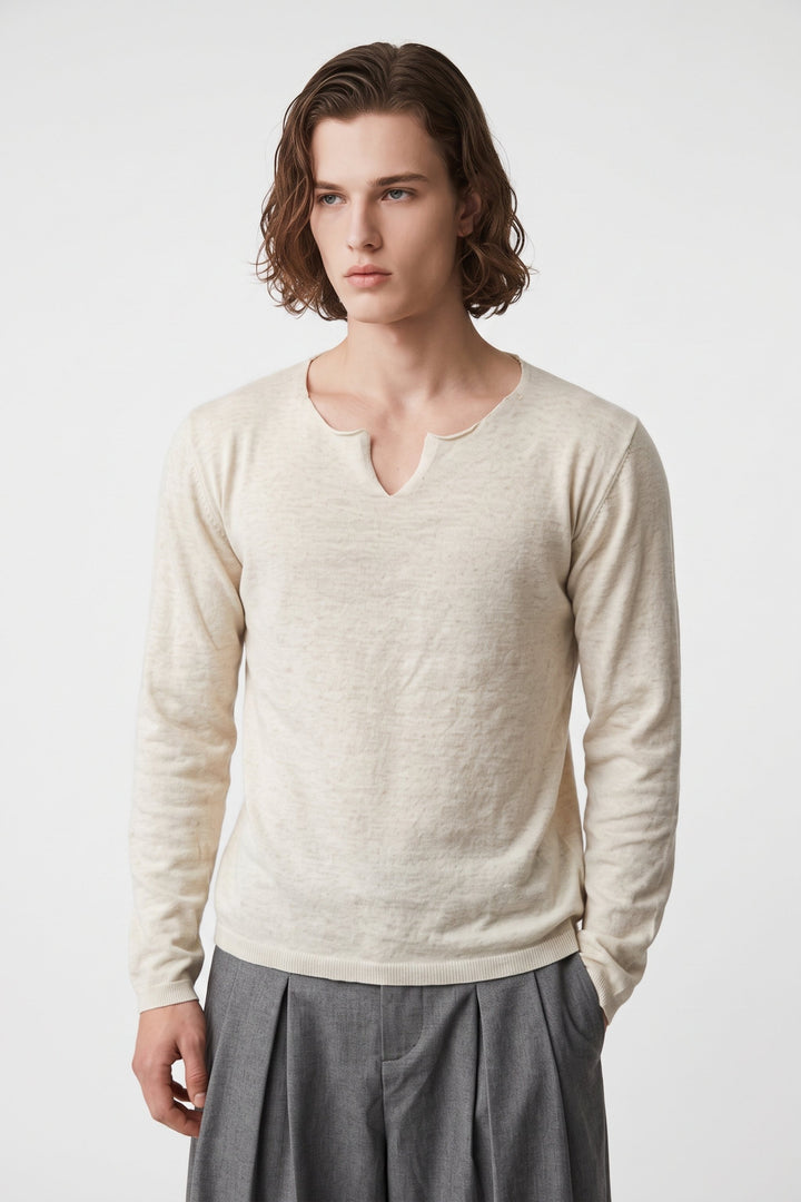 Notch Neck Knit  na2698