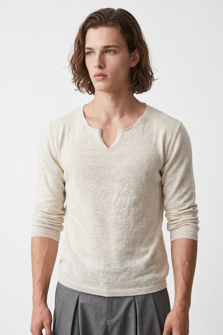 Notch Neck Knit  na2698