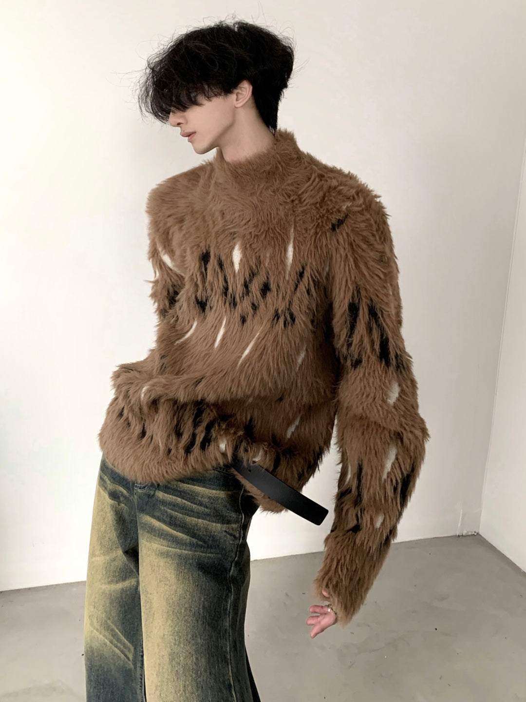 [AutumnWind] high street vintage mink hair knitwear na808 