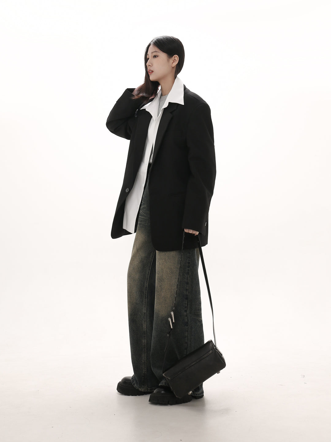 [GIBBYCNA] Korean loose casual design suit na1042