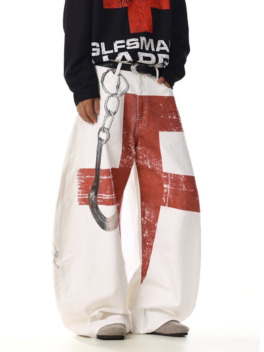 Red Cross Art Denim na2248