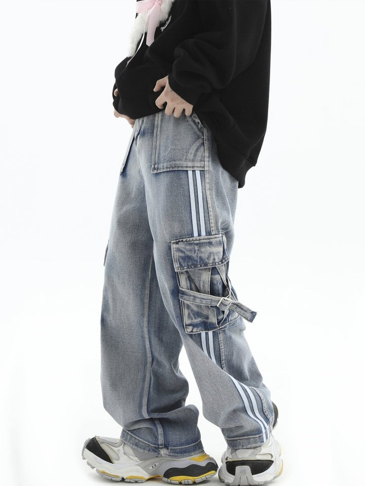 【INSstudios】striped jeans na1466