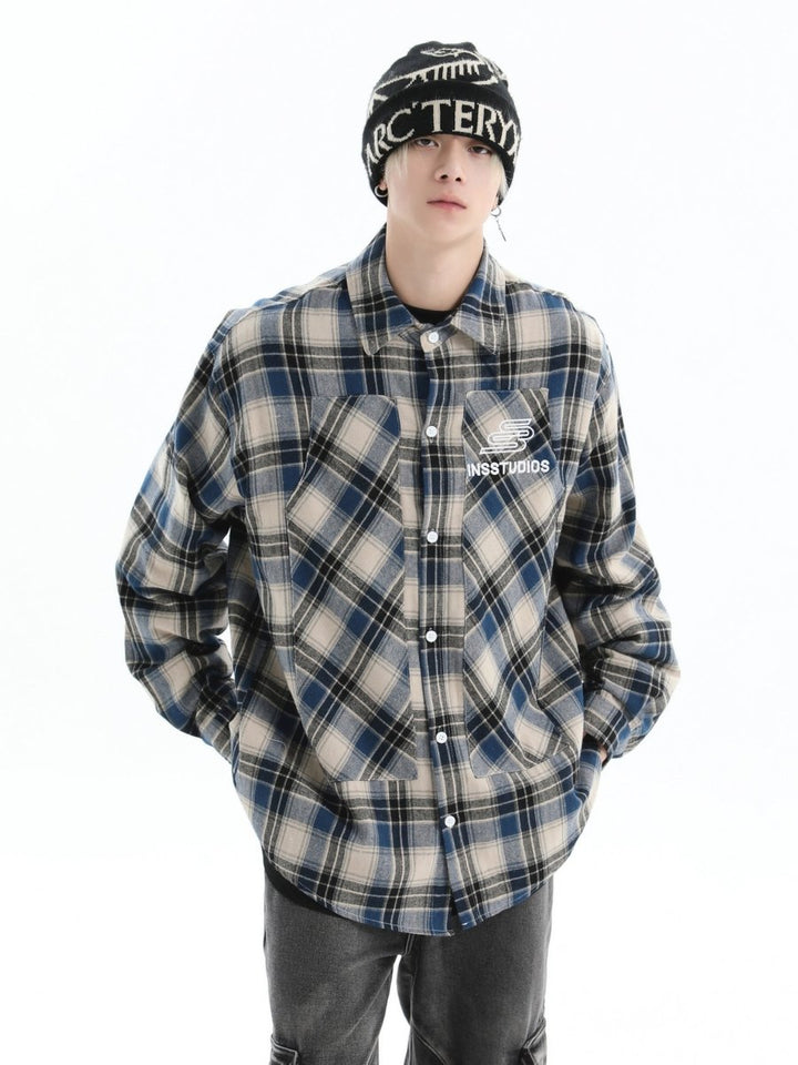 【INSstudios】loose long-sleeved shirt na1467