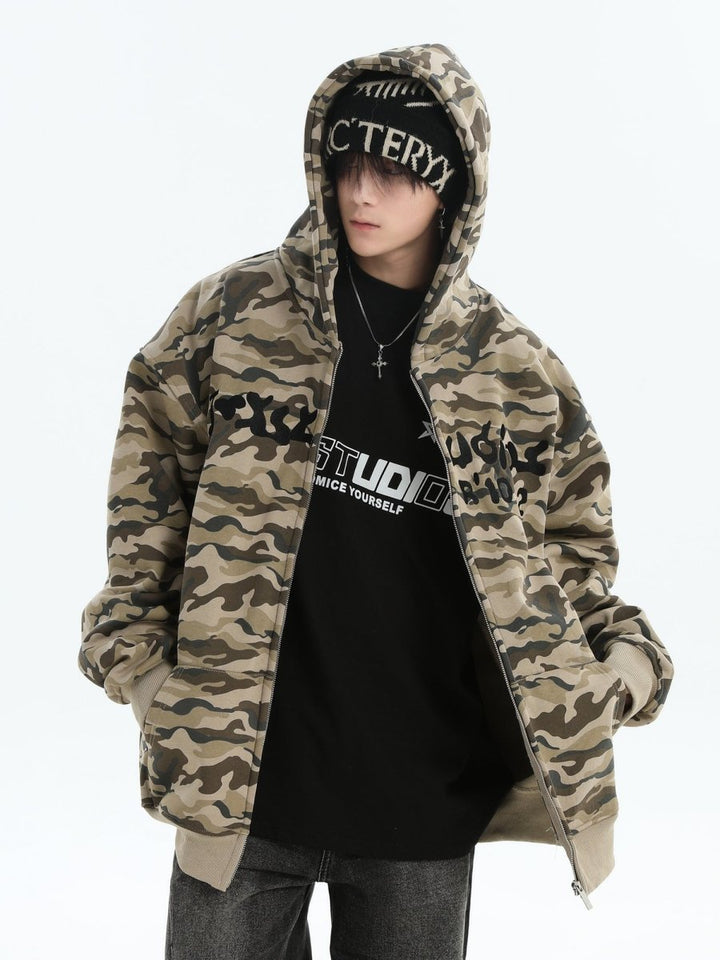 【INSstudios】full print camouflage jacket na1630