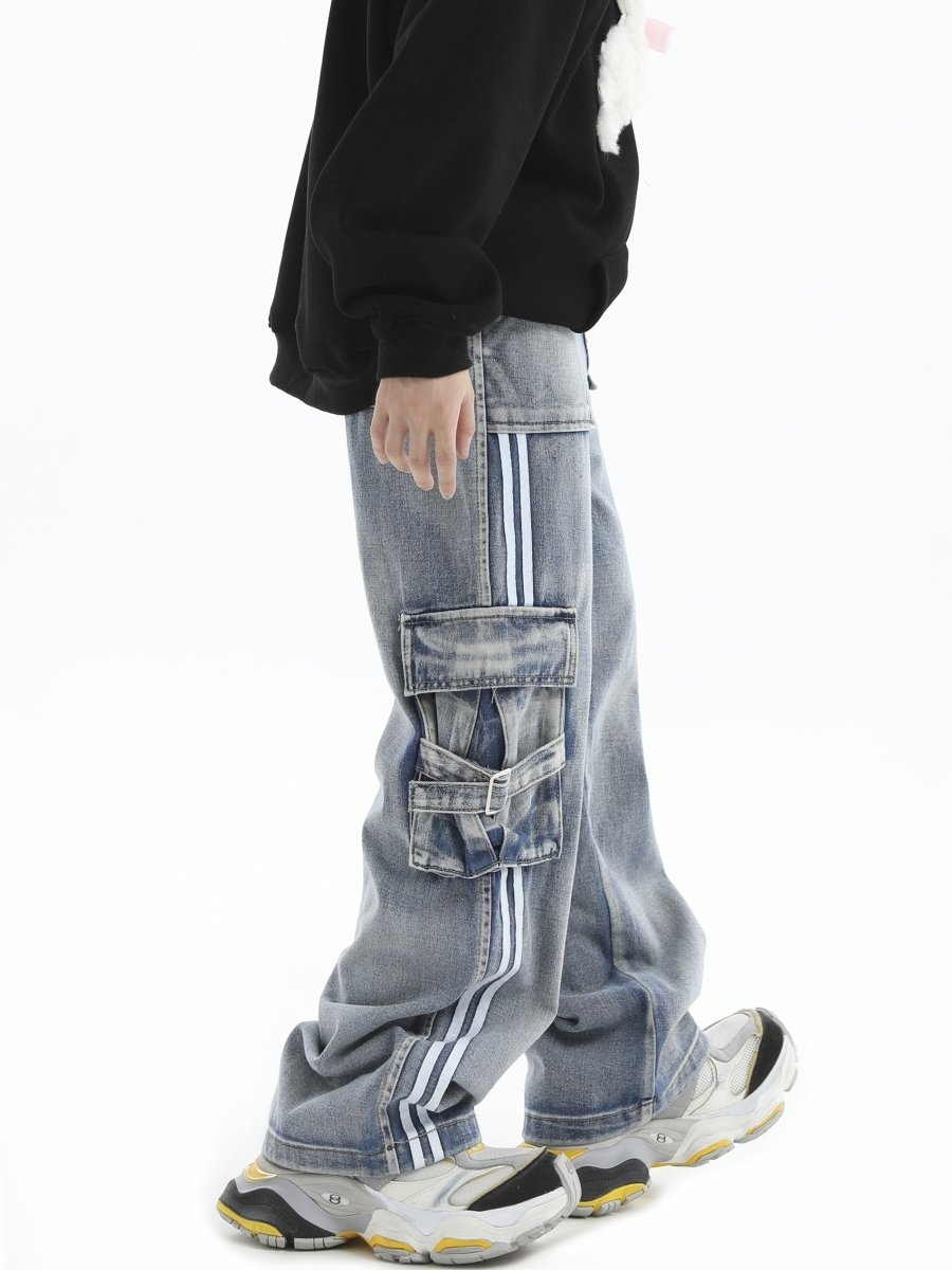 【INSstudios】striped jeans na1466