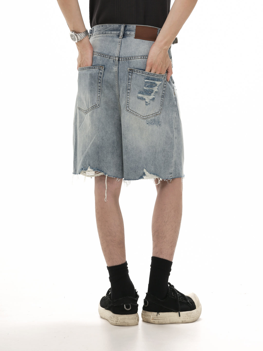 [GIBBYCNA] shorts trend straight jeans na1041