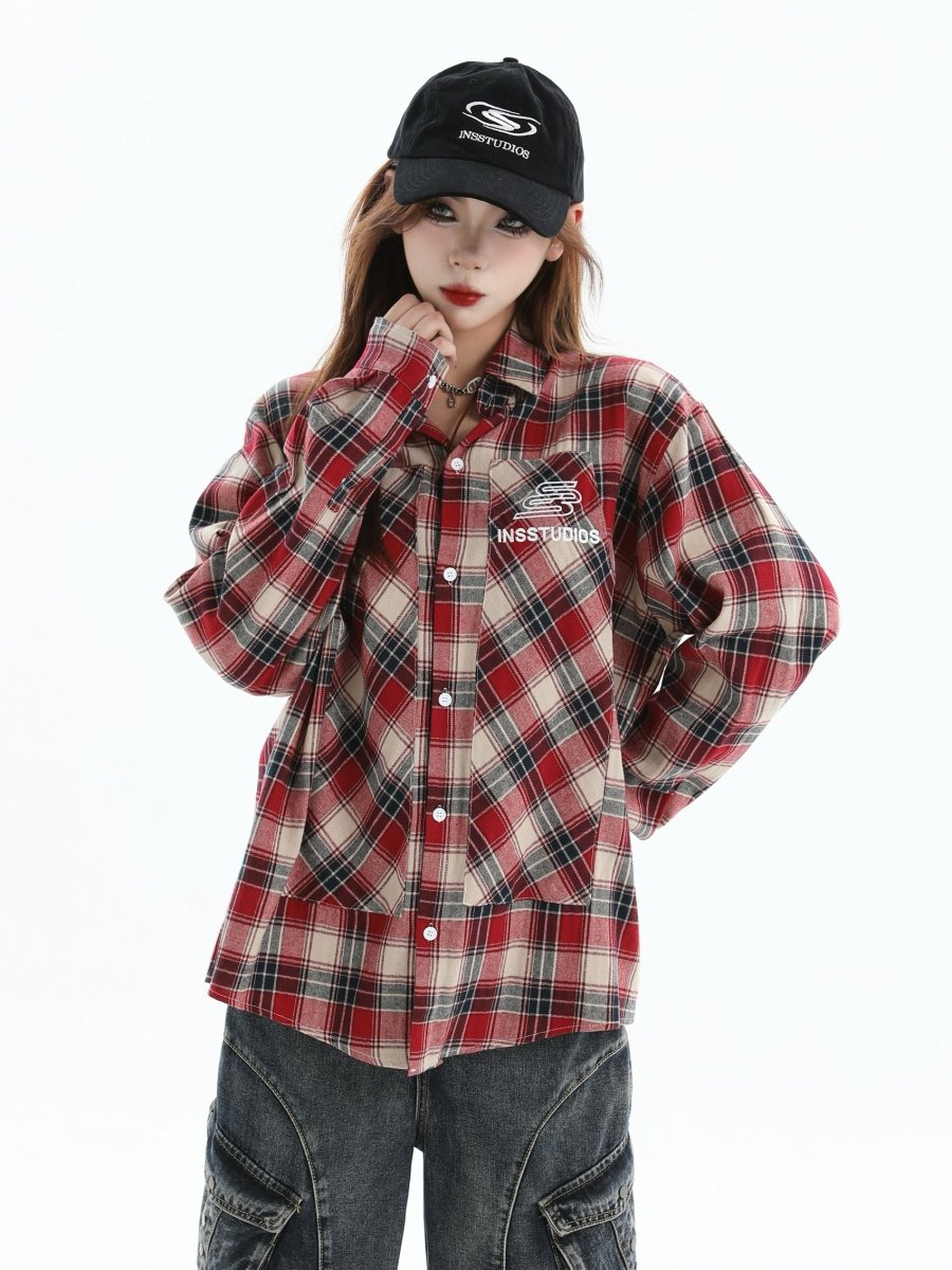 【INSstudios】loose long-sleeved shirt  na1467