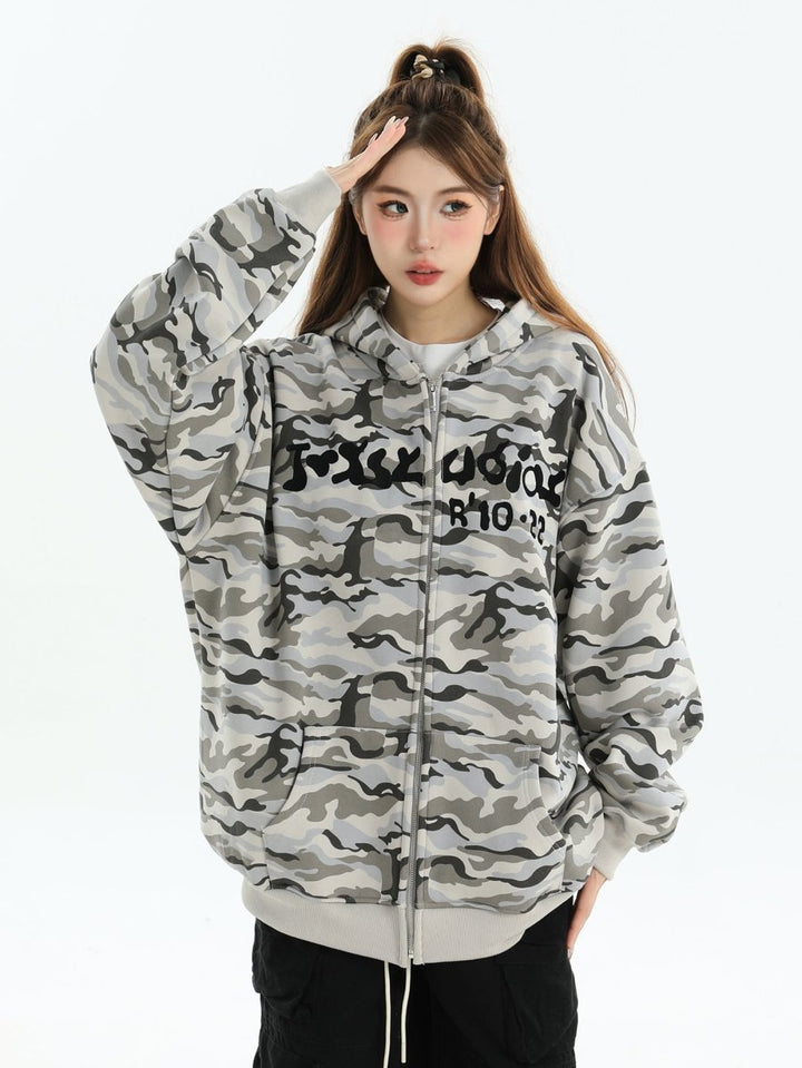 【INSstudios】full print camouflage jacket na1630