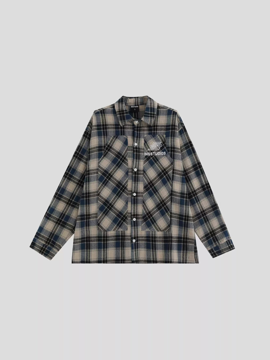 【INSstudios】loose long-sleeved shirt  na1467