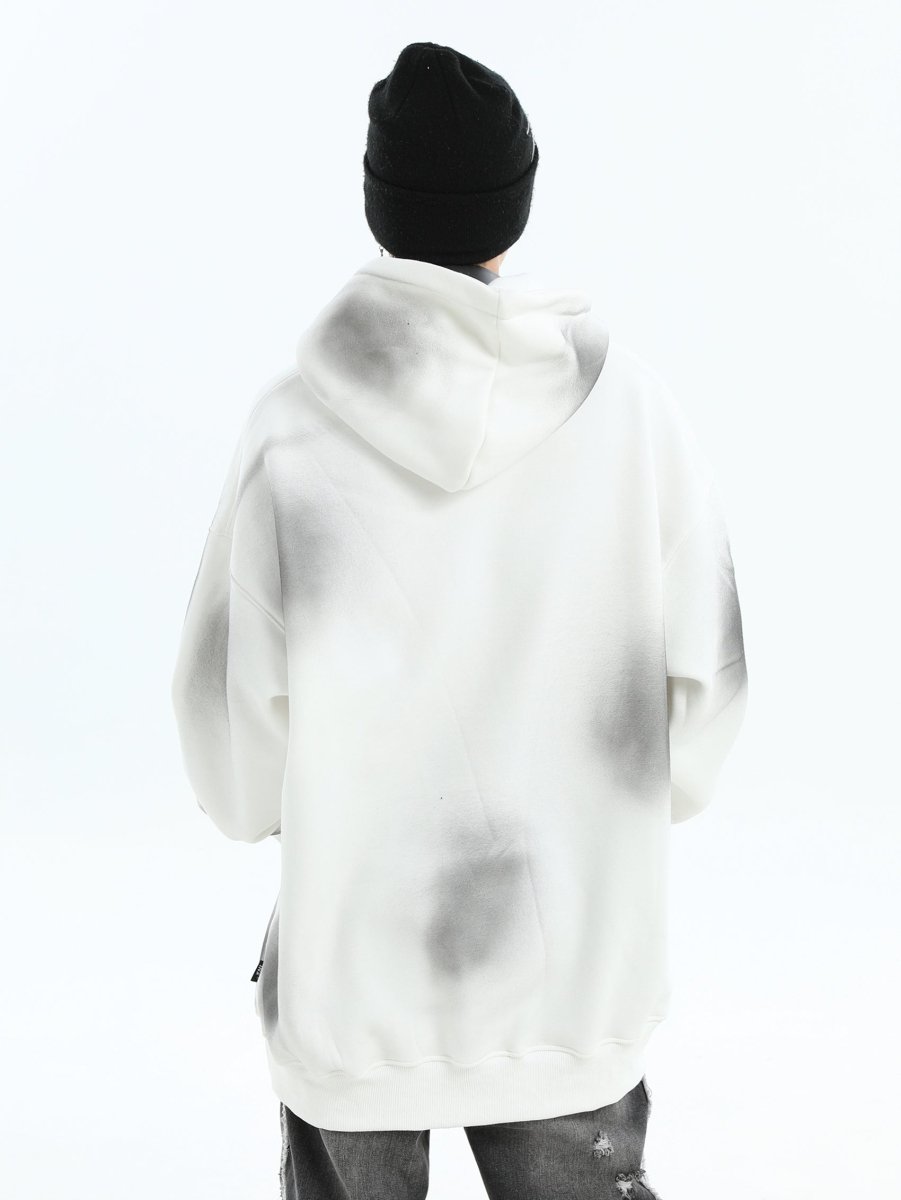 【INSstudios】Spray Paint Logo Loose Hoodie na1634