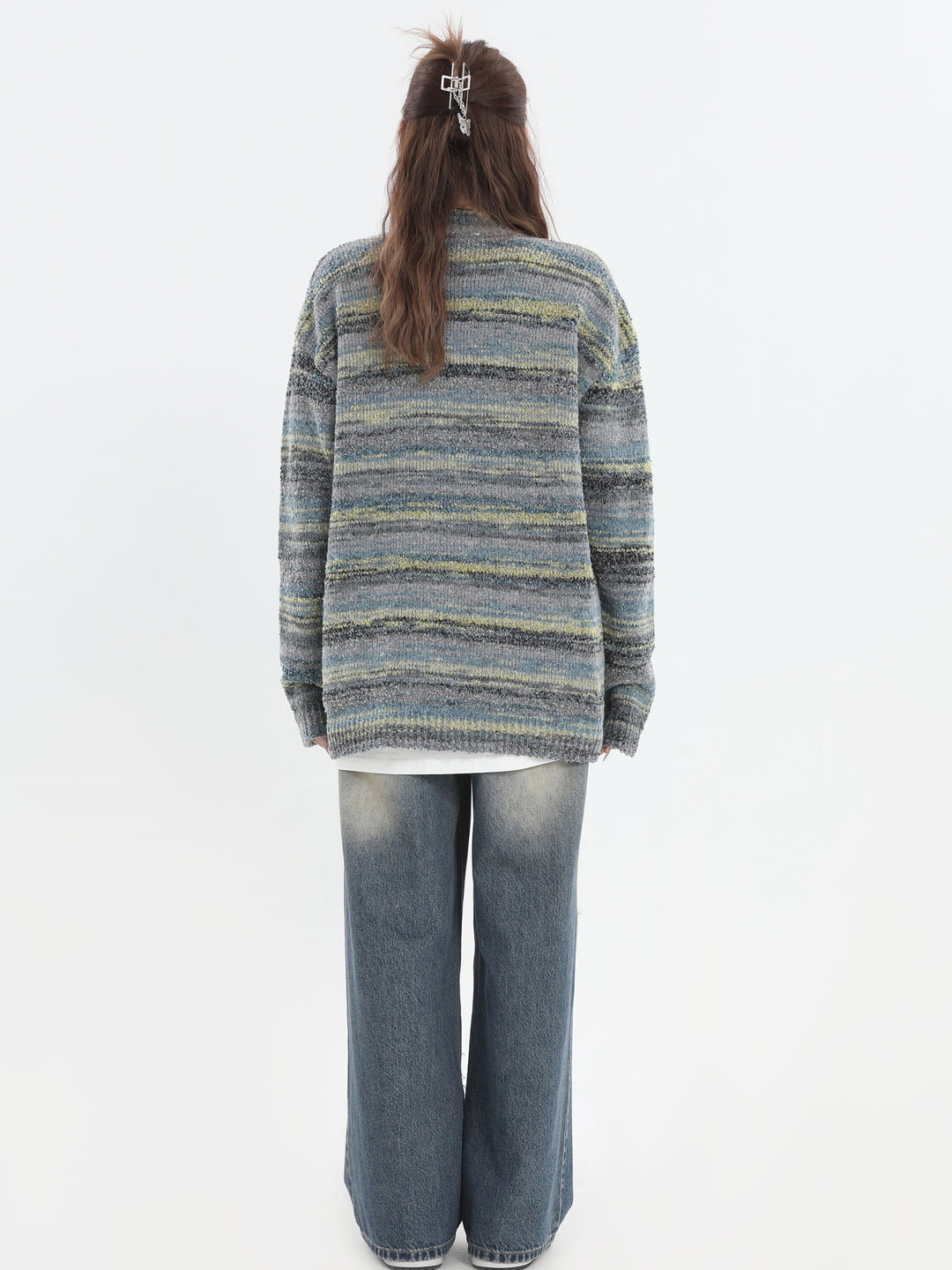 [INSstudios] 페인팅 color loose knit sweater na821