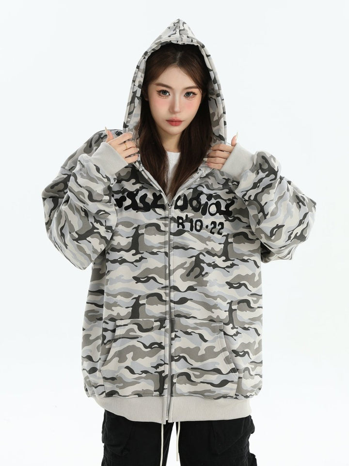 【INSstudios】full print camouflage jacket na1630