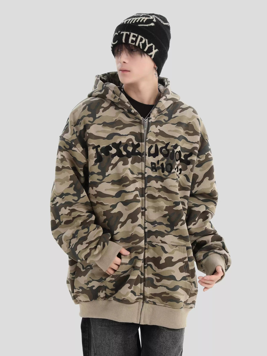 【INSstudios】full print camouflage jacket na1630