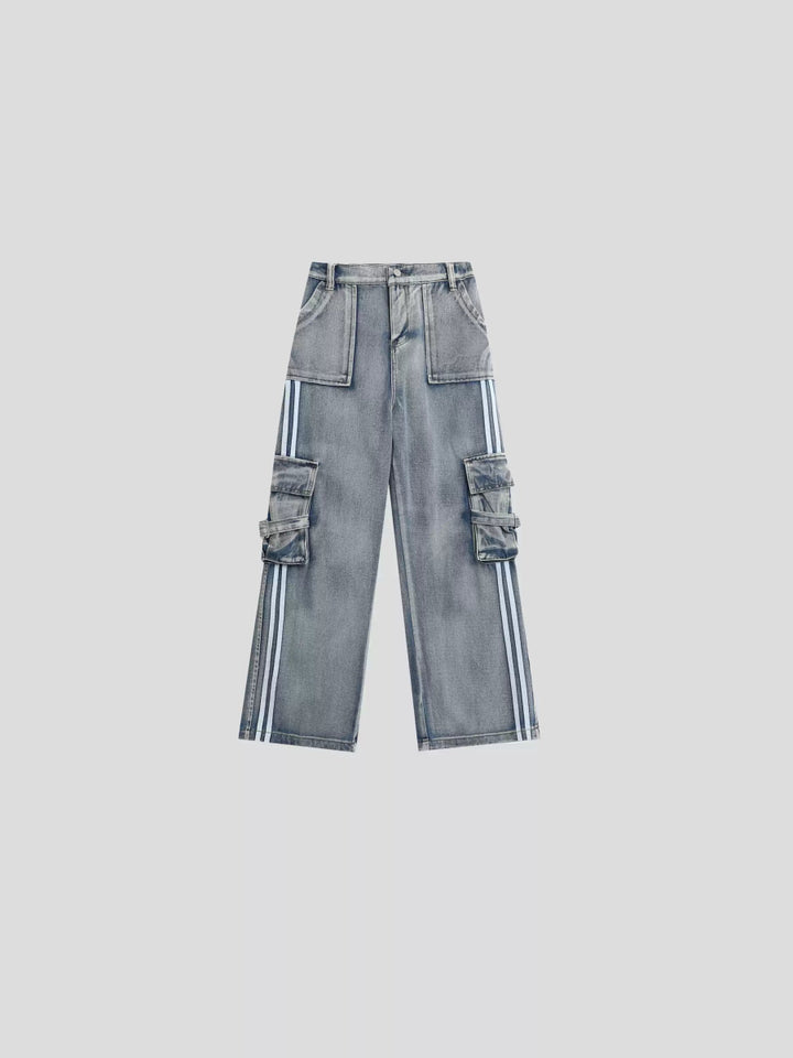 【INSstudios】striped  jeans  na1466