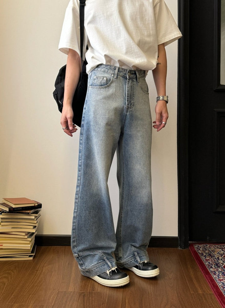 [19studio] Washed Jeans na1421