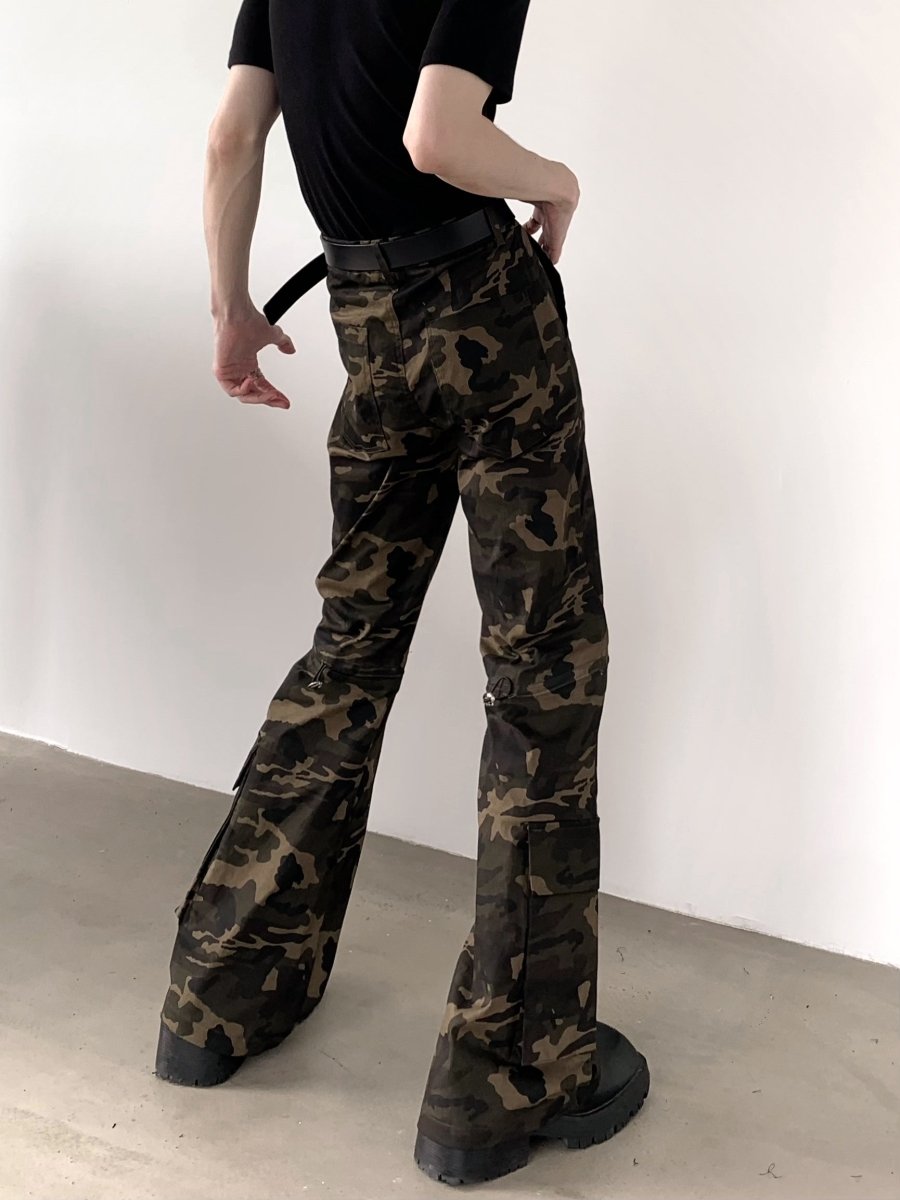 【AutumnWind】camouflage slim work pants na1370