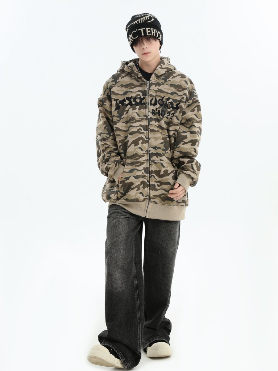 【INSstudios】full print camouflage jacket na1630