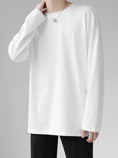 [HOHO] Self-made high-end drape solid color T-shirt na750