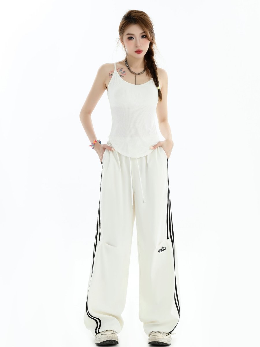 【INSstudios】Stripe Casual Pants na1463