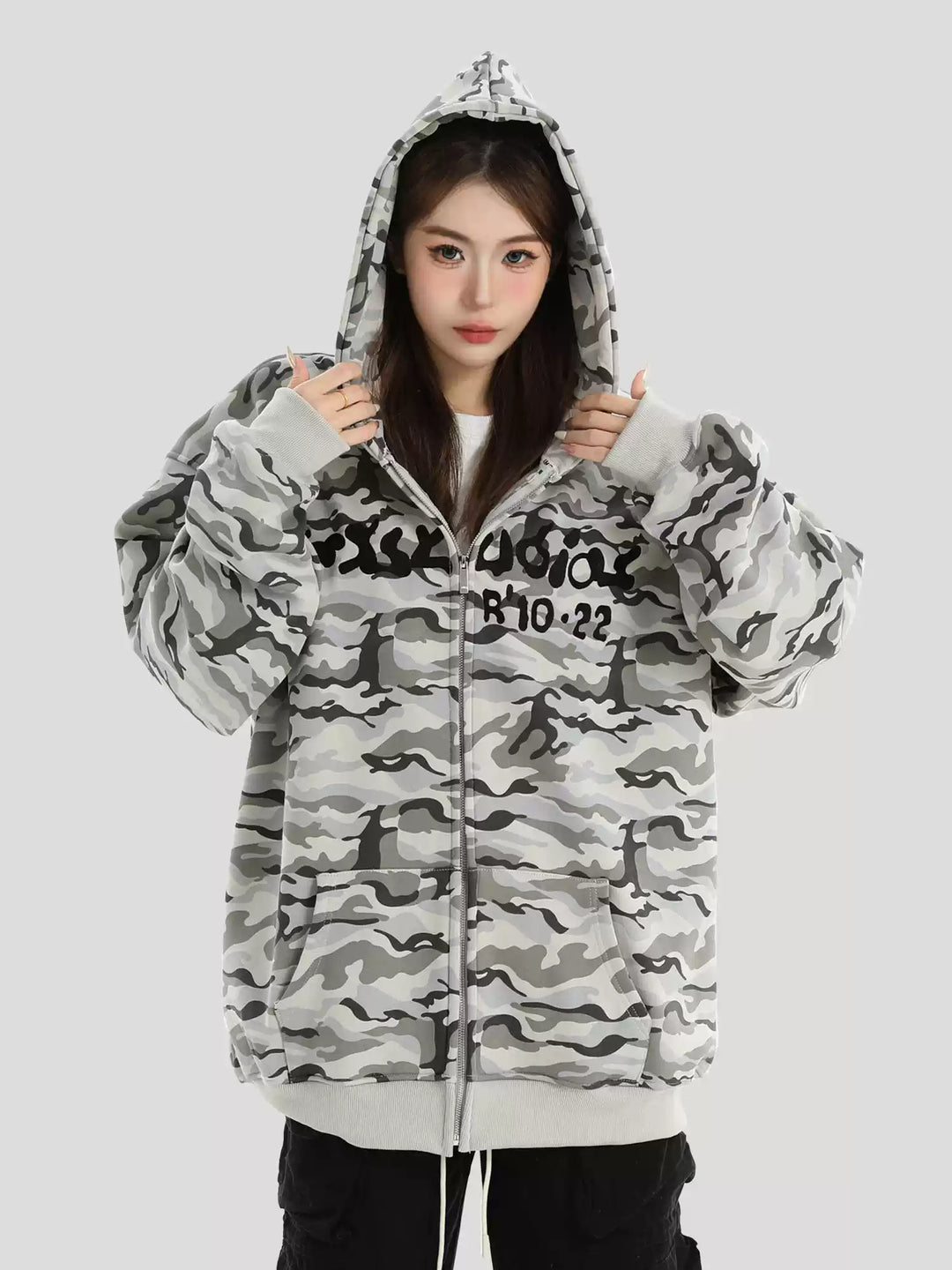 【INSstudios】full print camouflage jacket na1630