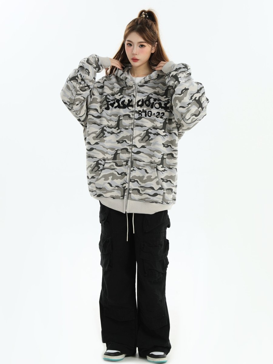 【INSstudios】full print camouflage jacket na1630