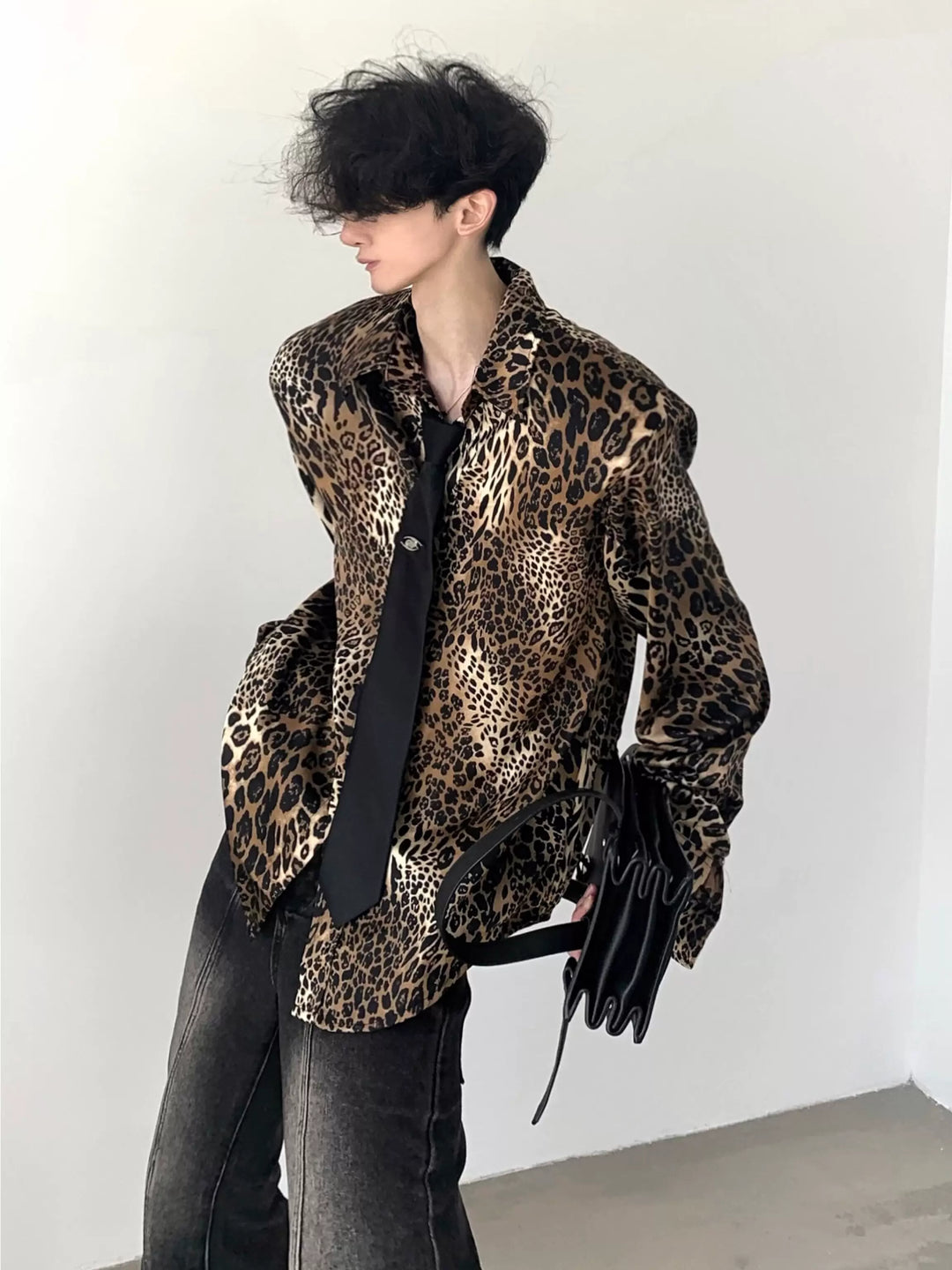 【AutumnWind】leopard print shirt na1373