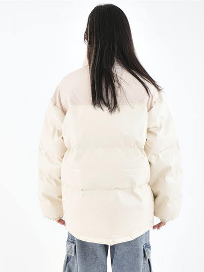 [INSstudios] PU leather cotton zipper jacket na729