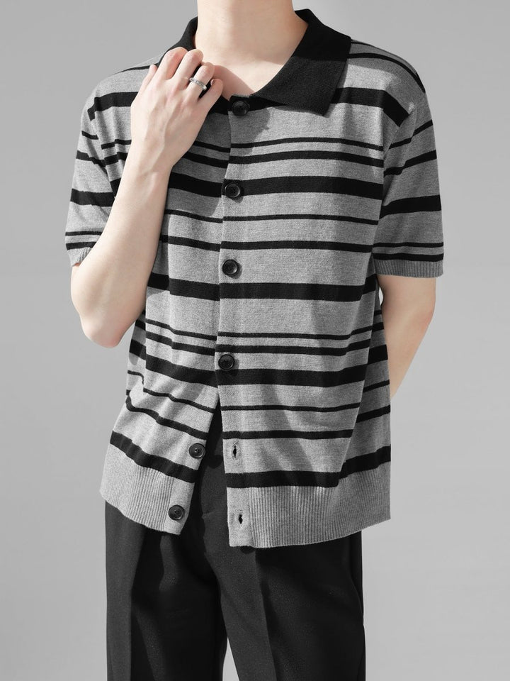 【HOHO】 striped T-shirt  na1346